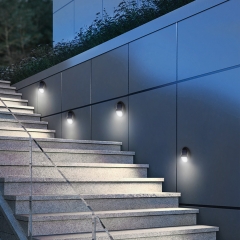 Hooree SL-870 Preço barato decorativo levou a parede solar montada jardim iluminação do caminho da luz