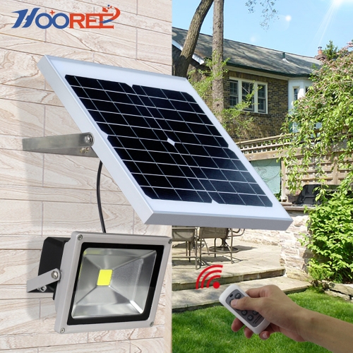 Hooree SL-310F-1 20W Integrated LED Solar Flood Light with Remote Control Function