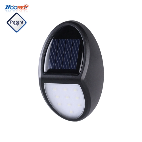 Hooree SL-870 décoration bon marché Led Solar Wall Mounted Garden Light Pathway Lighting