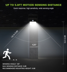 Hooree SL-810D 10 LED Motion Sensor Solar Wall Lamp