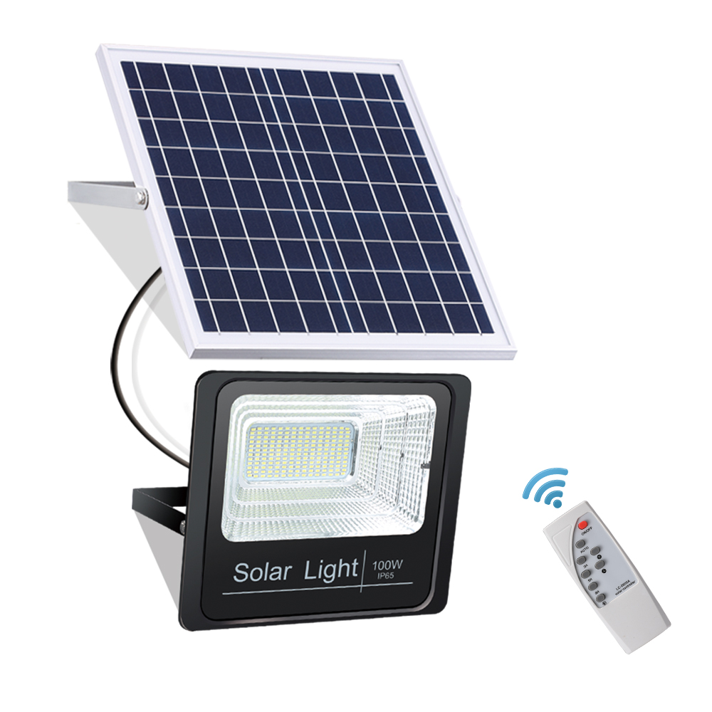 SL387 25W 40W 60W 100W LED LFP Battery Outdoor IR Remote Control Flood