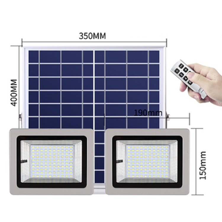 size of solar flood lamp with two lights SL-388 50W