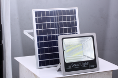 40W 60W 80W 100W 120W IP66 projetor solar ao ar livre crepúsculo de controle remoto para iluminação de jardim