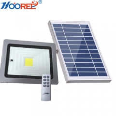 10W 20W integró la luz de inundación solar del sensor de movimiento remoto del LED para la iluminación al aire libre