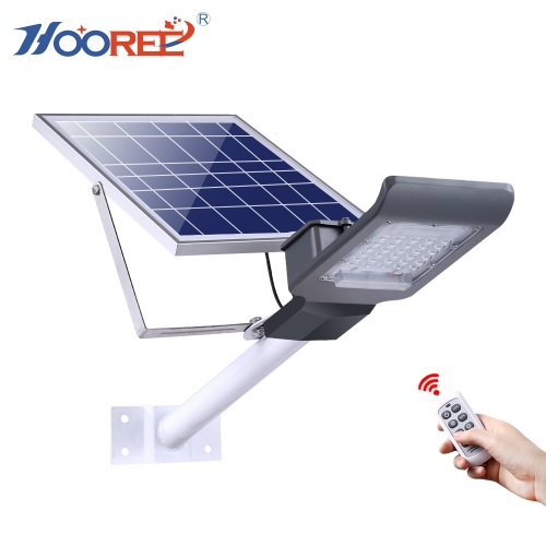 Hooree SL-680 direto da fábrica 20 W 30 W 40 W 50 W 100 W SMD 3030 LED luz de rua solar de controle remoto