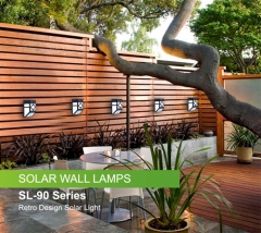 SL-90B Wireless Solar Light Garden Outdoor Wall Lights Retro Design