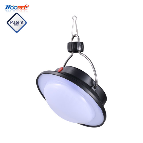 Hooree SL-360 60 LED Lampe solaire portable en silicium monocristallin Petite veilleuse Camping Light