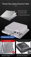 Holofote LED solar para instalação externa e interna