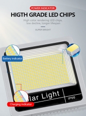 Patent Design Luzes de inundação solares duplas de controle remoto 80W 120W 180W 240W 300W 400W