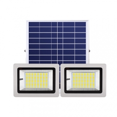 Conception de brevet à télécommande double projecteurs solaires 80W 120W 180W 240W 300W 400W