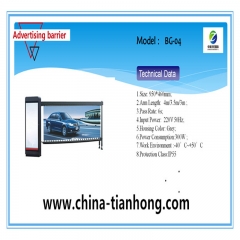 New Parking System Community Intelligent Advertising Barrier Car Parking Boom Barrier Gate