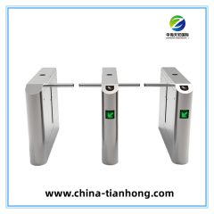 Security Access Control Stainless Steel One Arm Turnstile