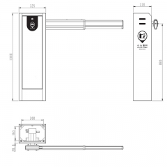 2023 Best Smart Parking Boom Barrier Gate TH-BG2301