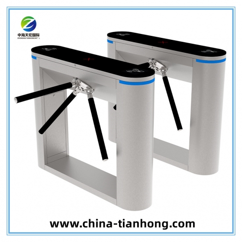 Biometric RFID Access Control Tripod Turnstile Waist Height Turnstile for Building Entrance