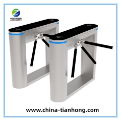 Biometric RFID Access Control Tripod Turnstile Waist Height Turnstile for Building Entrance