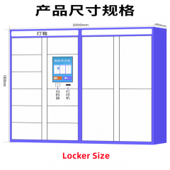 24 Hrs Self-Mailing & Deposit Smart Laundry Cabinet Locker