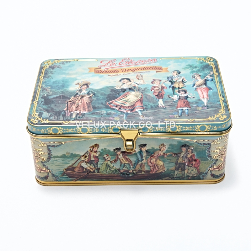 Emobssing Cookie Tin Box