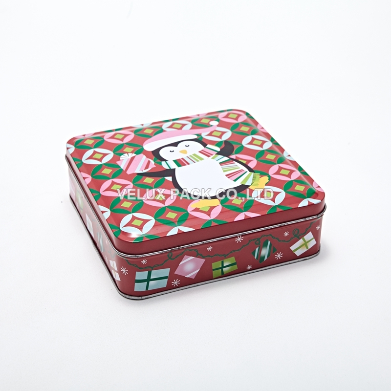 Christmas Cookie Tin Box