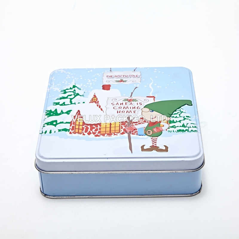 Christmas Cookie Tin Box