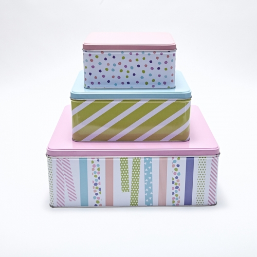 Nested Gift Tin Box Set