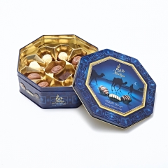 Octagonal Chocolate Tin Box