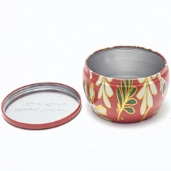 Big Belly Candle Tin Box Round Metal Tin Box