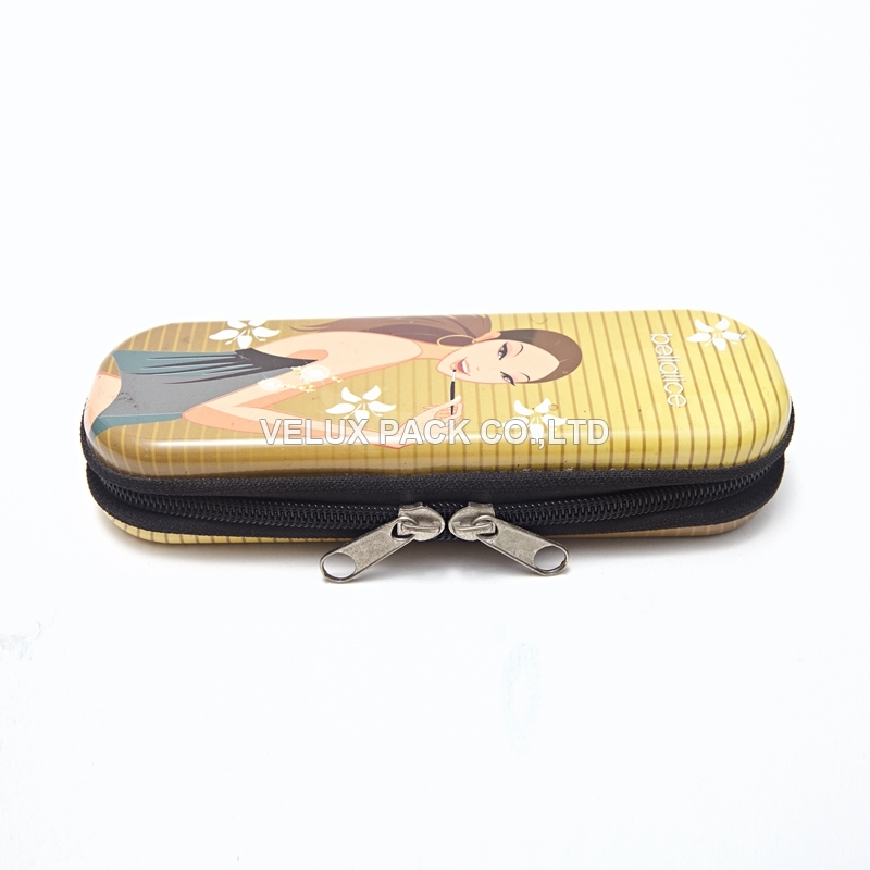 Rectangular Stationery Tin Box With Zipper