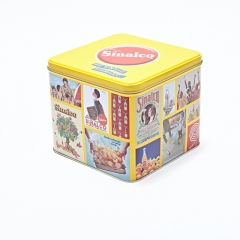 Metal Square Tin Case Tin Packaging Box Biscuit Tin