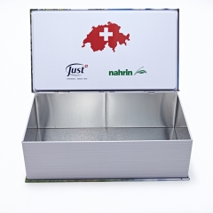 Rectangular Tin Box Promotion Book Tin Cans