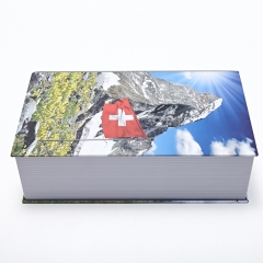 Rectangular Tin Box Promotion Book Tin Cans