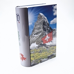 Rectangular Tin Box Promotion Book Tin Cans