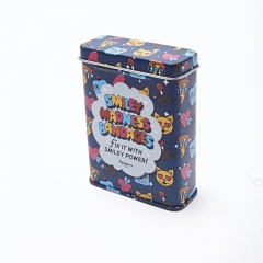 Metal Tin Boxes Band Aid Metal Tin Box with Hinge