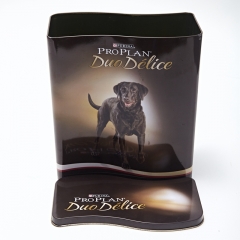 Wave Shape Tin Box For Dog Food Tin Case