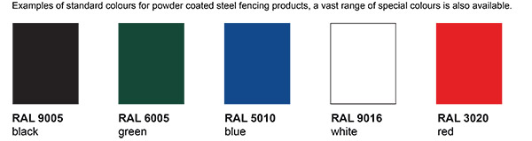 Steel Palisade Fence Color