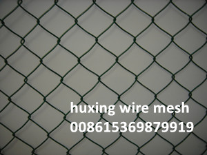 PVC Coated Diamond Mesh Chain Link Fence 