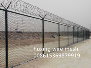 Sell 8 Feet PVC Coated Chain Link Mesh Fabric for Security Fence - Anping Huxing Wire Mesh Products Co.,Ltd