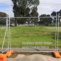 Weld Mesh Perimeter Temporary Fence with Plastic Feet Block