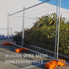 Weld Mesh Perimeter Temporary Fence with Plastic Feet Block