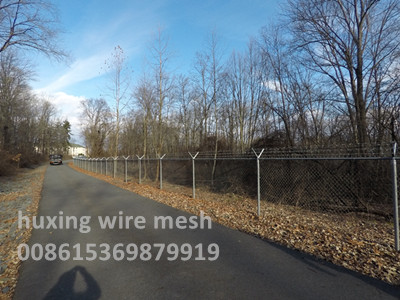 Chain Link Mesh Perimeter Security Road Fence