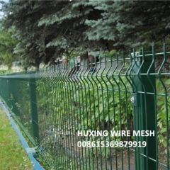 3D PVC Powder Coated Curved Metal Fence Welded Wire Mesh Security Perimeter Fence