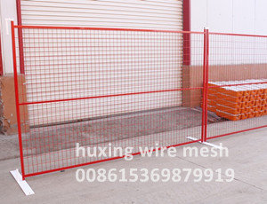 6′*9.5′ Canada Standard PVC Powder Coated Wire Mesh Temporary Fence Panels