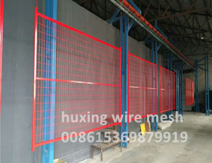 6′*9.5′ Canada Standard PVC Powder Coated Wire Mesh Temporary Fence Panels