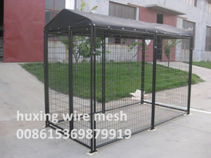  10'x5'x6' Welded Wire Temporary Dog Run Kennel with UV Cloth Roof