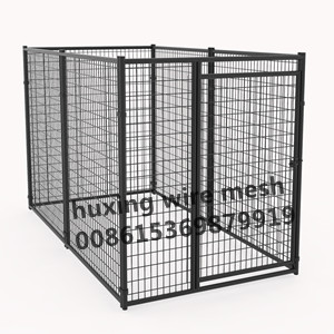 Dog Play Pen House Metal Welded Pet Crate Kennel Cage with Waterproof Cover