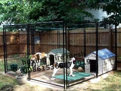 10'x10'x6' Powder Coated Backyard Welded Wire Fence Dog Kennel Dog Runs