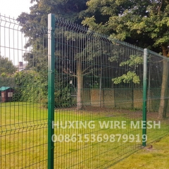 3D PVC Powder Coated Curved Metal Fence Welded Wire Mesh Security Perimeter Fence