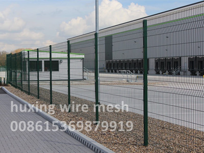 3D PVC Powder Coated Curved Metal Fence Welded Wire Mesh Security Perimeter Fence