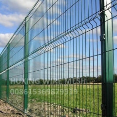 3D PVC Powder Coated Curved Metal Fence Welded Wire Mesh Security Perimeter Fence