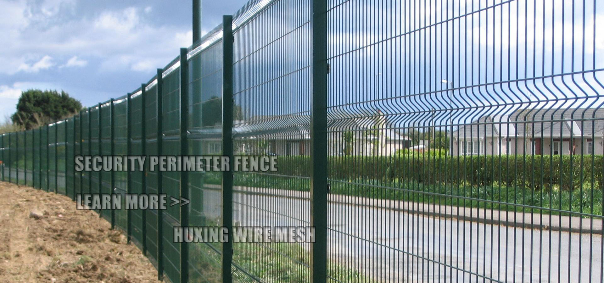 Metal Mesh 3D Curvy Weld Wire Security Perimeter Fence