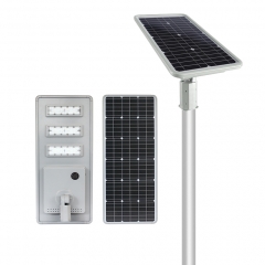 6500lumens high performance integrated all in one solar led street light newly designed for city high way